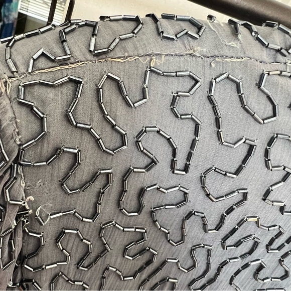 Laurence Kazar Swirl-Textured Short-Sleeve Blouse Womens Large 100% Pure‎ Silk - Picture 3 of 5